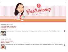 Tablet Screenshot of gastronomybyjoy.com